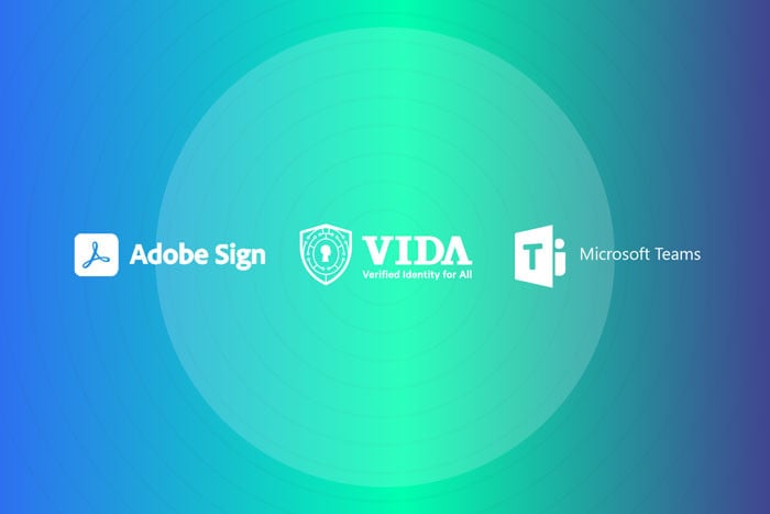 VIDA Electronic Certificate Integration in Adobe Sign and Microsoft Teams